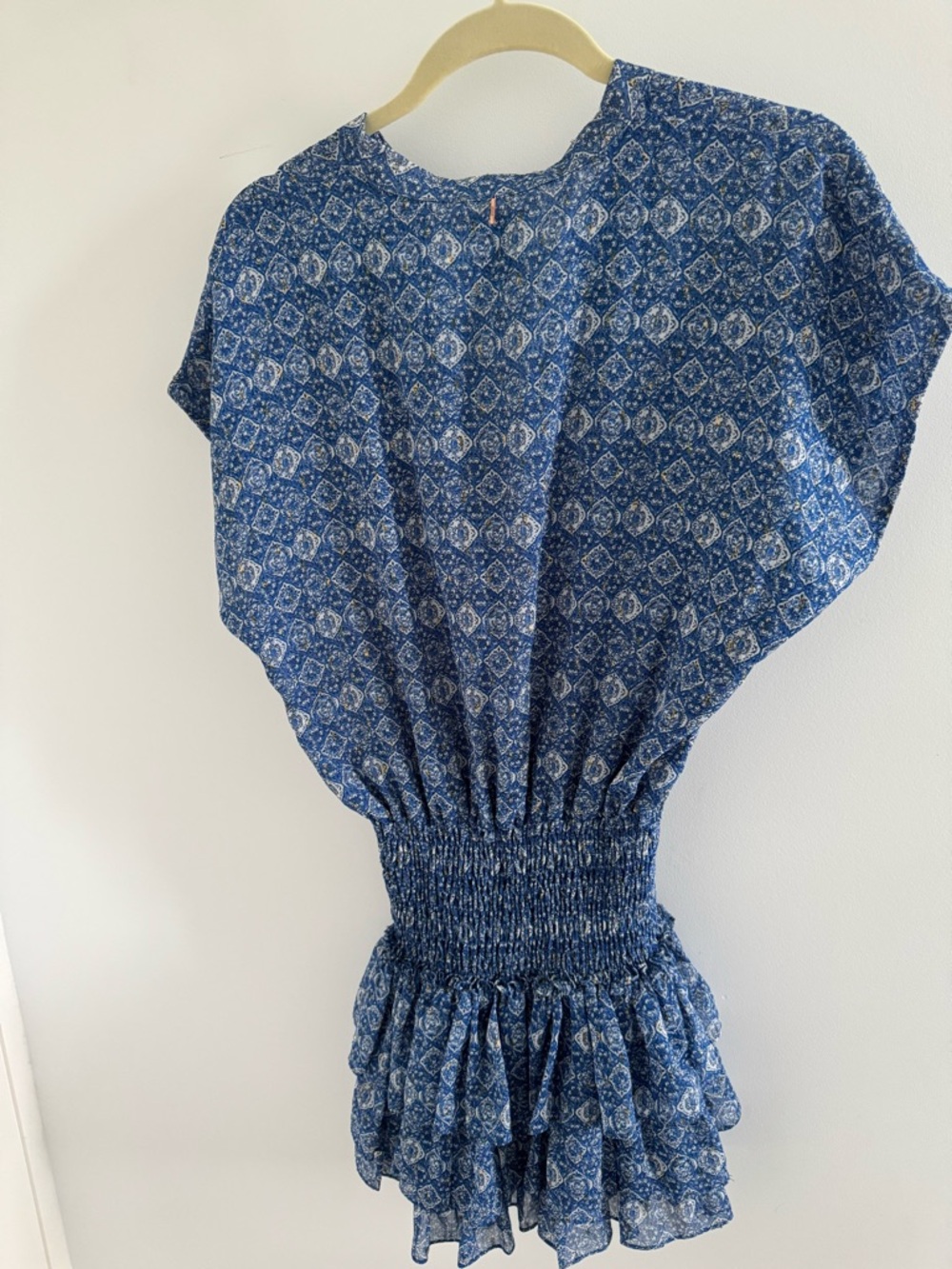 Misa Los Angeles Blue Printed Mini Dress - Picture 5 of 8